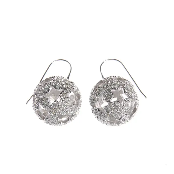 Earrings in Metallic, Metal (metallic, metallized), Swarovski