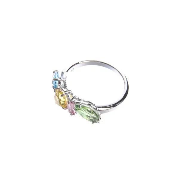 Ring in Metallic, Metal (metallic, metallized), Swarovski