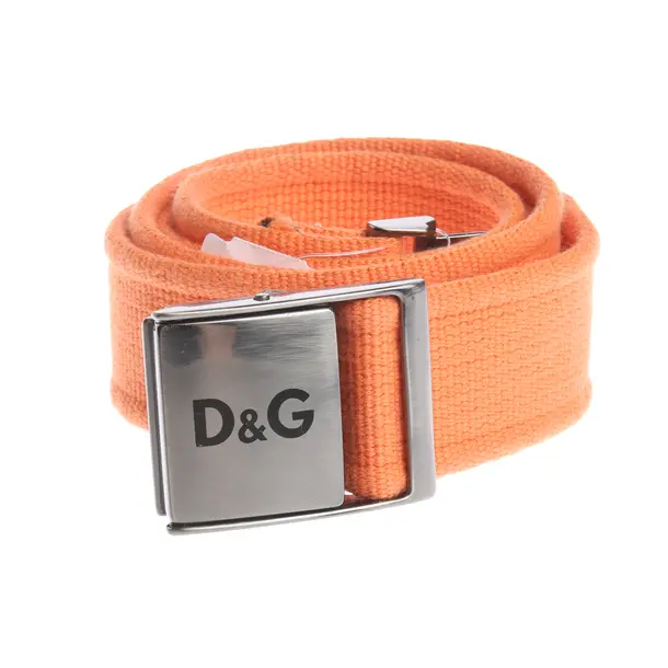 Belt in Orange, Cotton, Dolce & Gabbana
