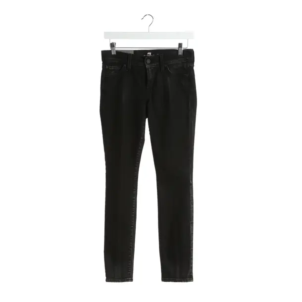 Skinny Jeans in Black, Cotton, 7 for all mankind