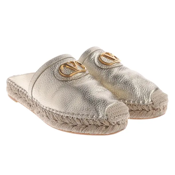 Mules, in Gold, Valentino