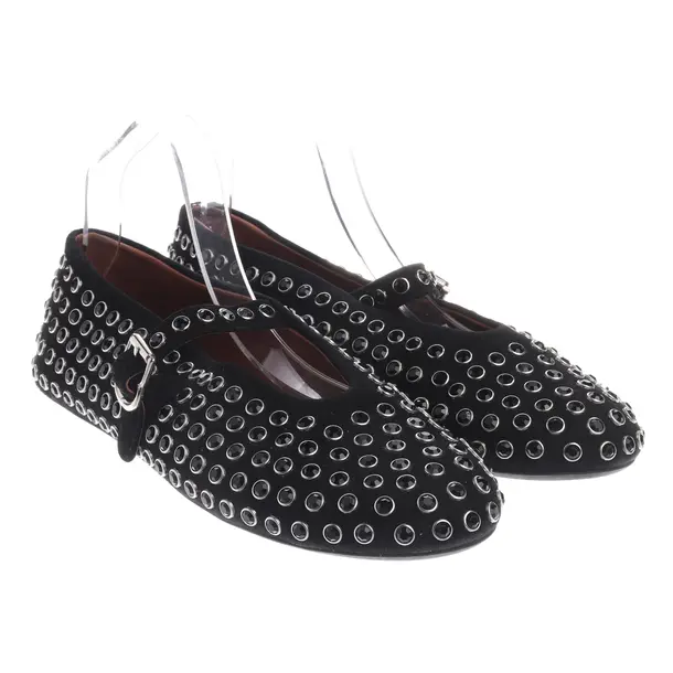 Flats, in Black, Alaia