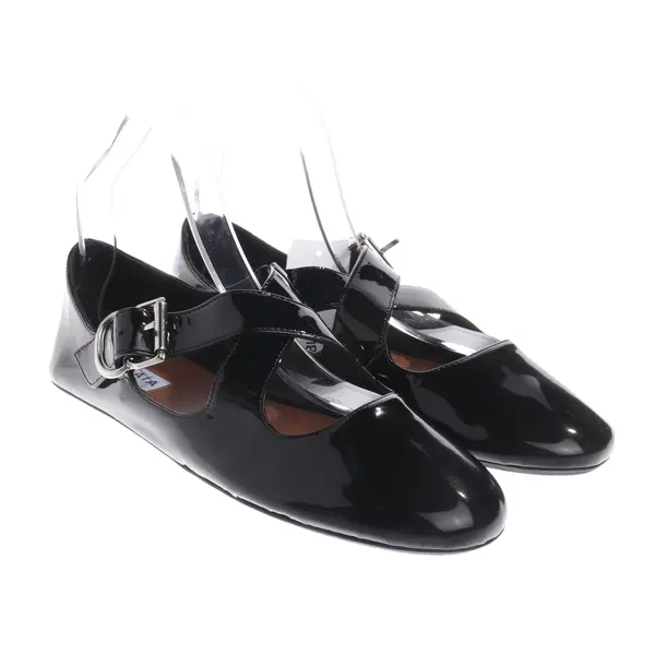 Flats, in Black, Alaia