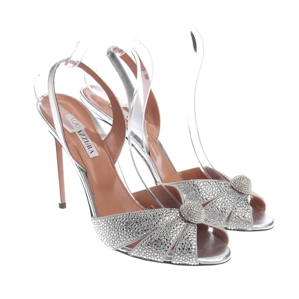Sandali, in argento, Aquazzura