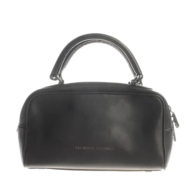 Borsetta, in Nero, Pelle, Brunello Cucinelli