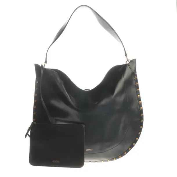 Schultertasche, in Schwarz, Leder, Isabel Marant