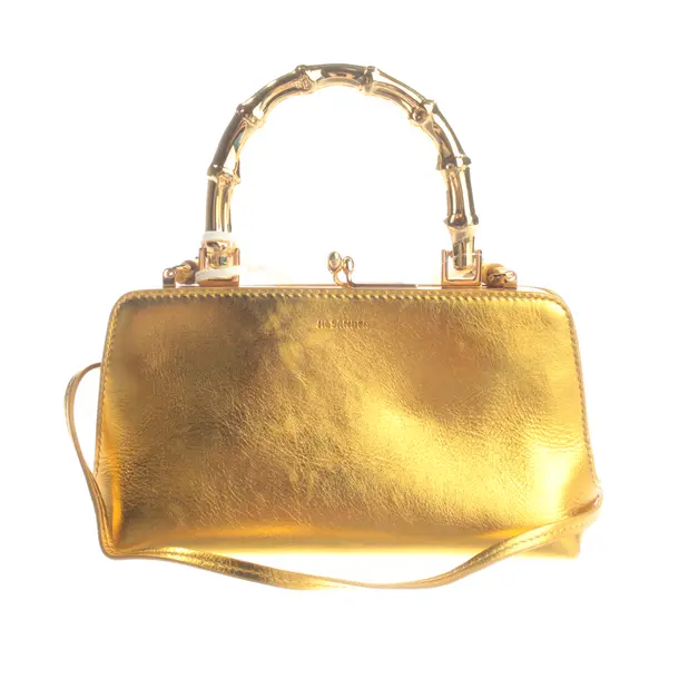Abendtasche, in Gold, Leder, Jil Sander