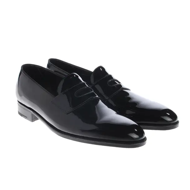 Loafers, in Black, John Lobb