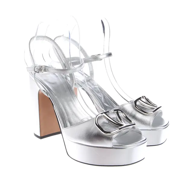 Sandaletten, in Silber, Valentino