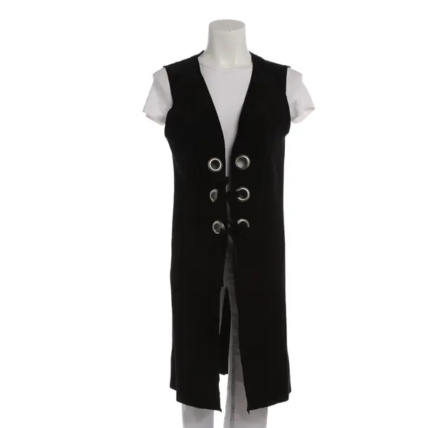 Weste in Schwarz, Leder, Maison Martin Margiela