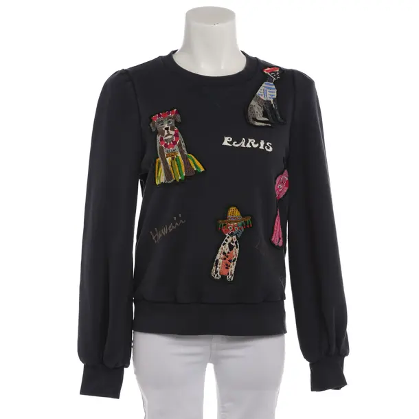 Sweatshirt in Blau, Baumwolle, Maison Common