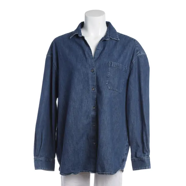 Bluse in Blau, Baumwolle, Max Mara