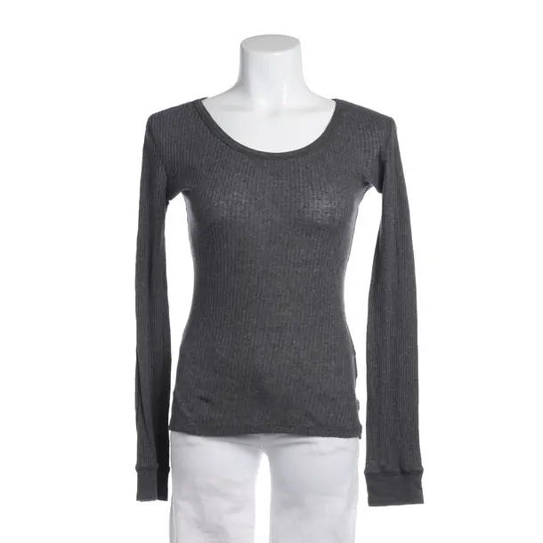 Longsleeve in Grau, Baumwolle, American Vintage