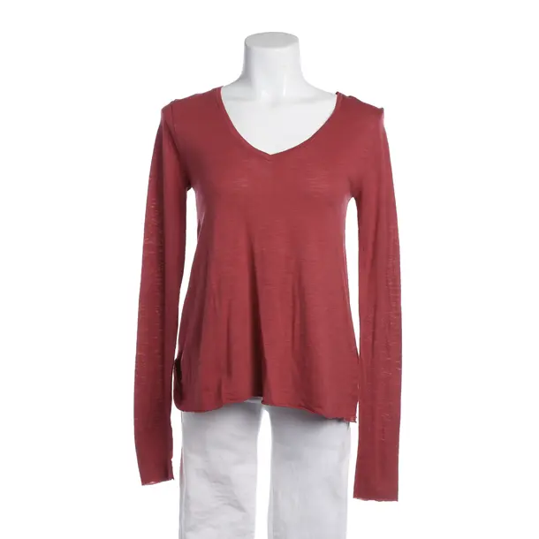 Longsleeve in Rot, Baumwolle, American Vintage