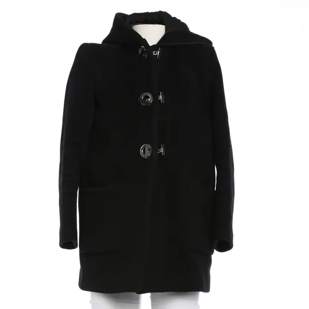 Winter Coat in Black, Wool, Sandro