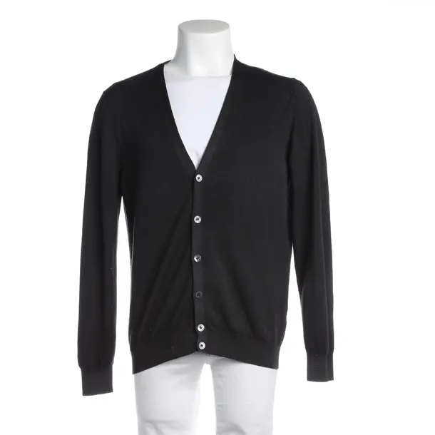 Cardigan in Gray, Wool, Gran Sasso