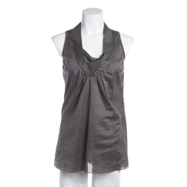Top in Grau, Baumwolle, Brunello Cucinelli