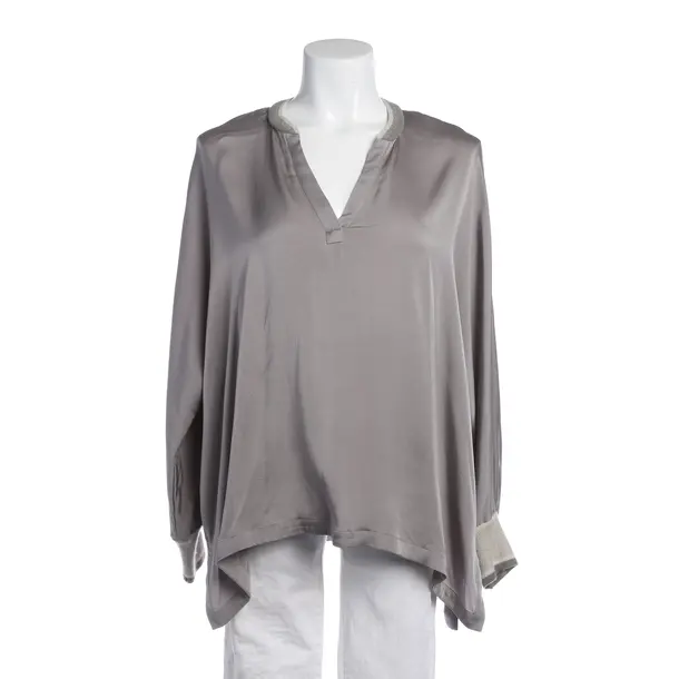 Bluse in Grau, Seide, IVI collection