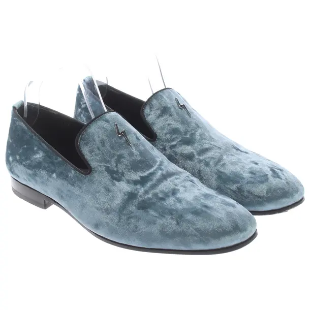 Loafers in Blue, , Giuseppe Zanotti