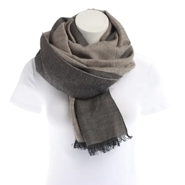 Scarf, in Black, Cotton, Emporio Armani