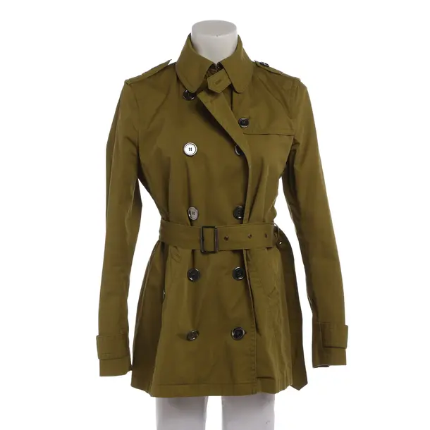 Trench Coat in Green, Cotton, Burberry Brit