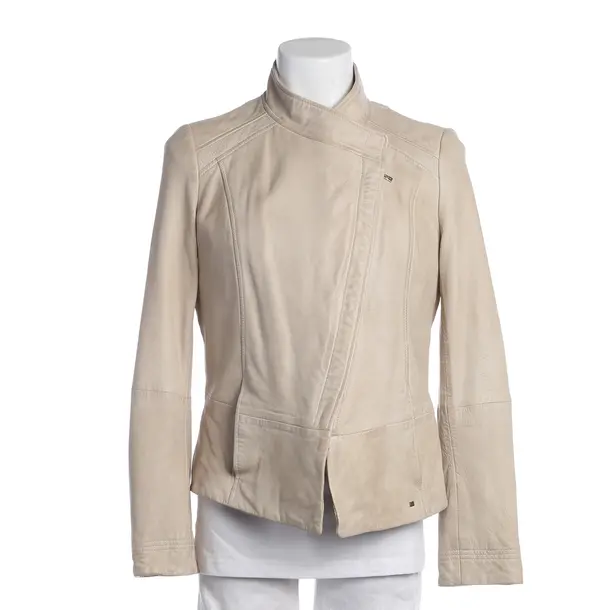 LeatherJacket in White, Leather, Hugo Boss Orange