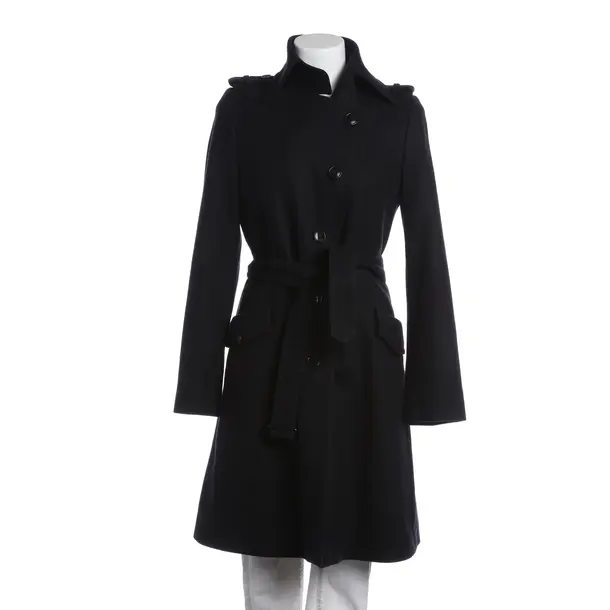 Mid-Season Coat in Black, Wool, Drykorn