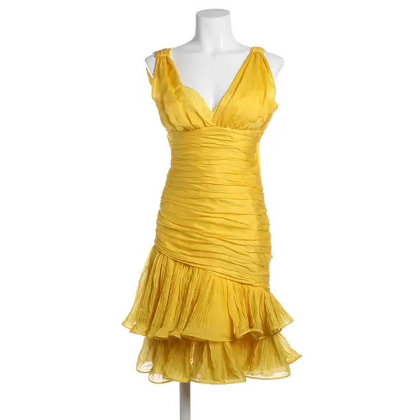 Cocktail Dress in Yellow, Silk, Escada