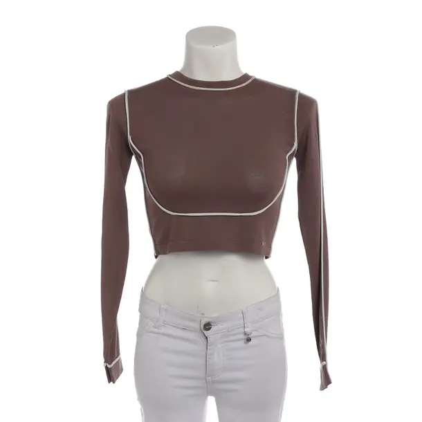 Long Sleeve Shirt, in Brown, Viscose, Elisabetta Franchi