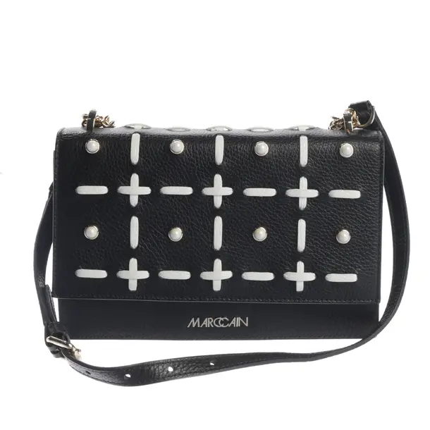 Schultertasche, in Schwarz, Leder, Marc Cain