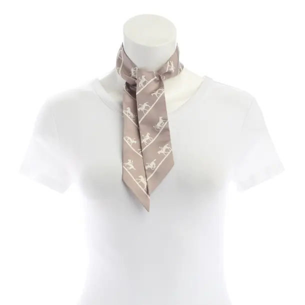 Tuch, in Braun, Seide, Hermès