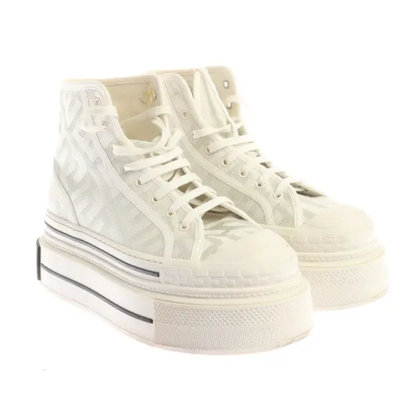 High-Top Sneakers, in Beige, Fendi