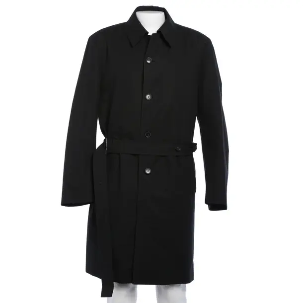 Overcoat in Black, Cotton, Hugo Boss Black Label
