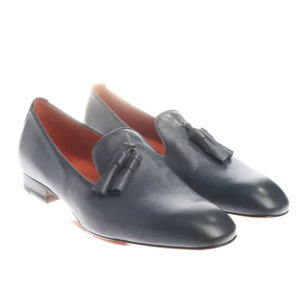 Loafers in Blue, , Santoni