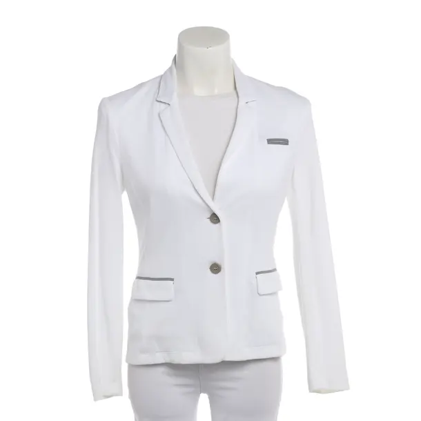 Blazer in White, Cotton, Peserico