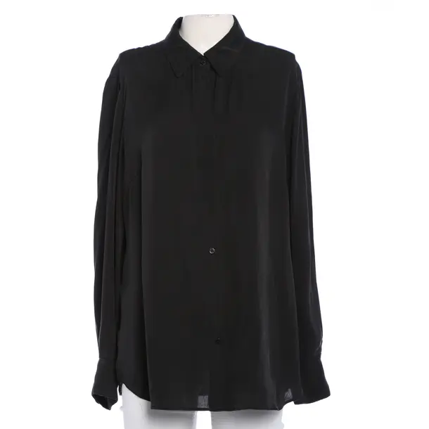 Blouse, in Dark Gray, Silk, Strenesse