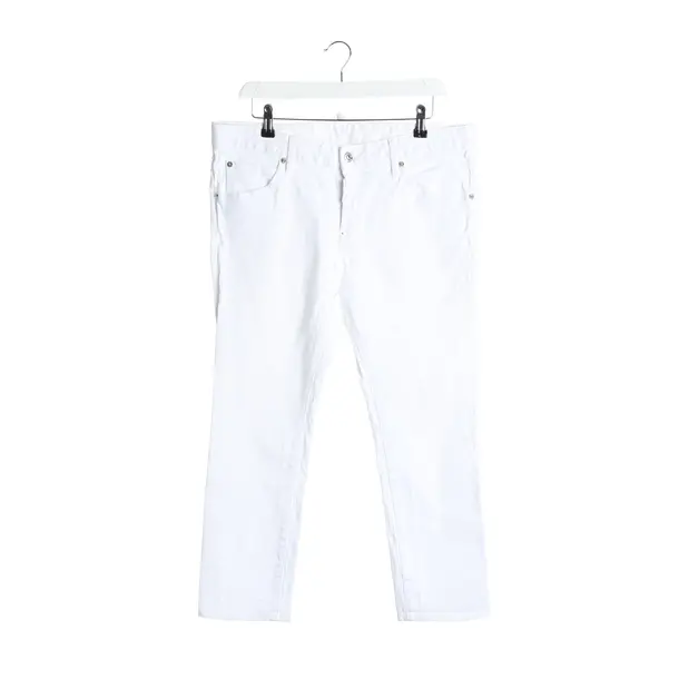 Jeans Slim Fit in Weiß, Baumwolle, Dsquared