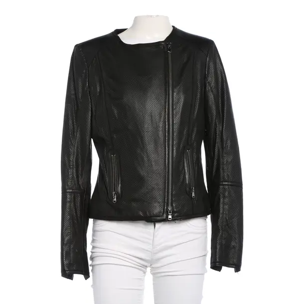 LeatherJacket in Black, Leather, Schyia