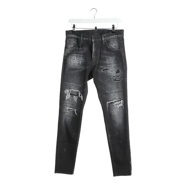 Jeans Slim Fit in Schwarz, Baumwolle, Dsquared