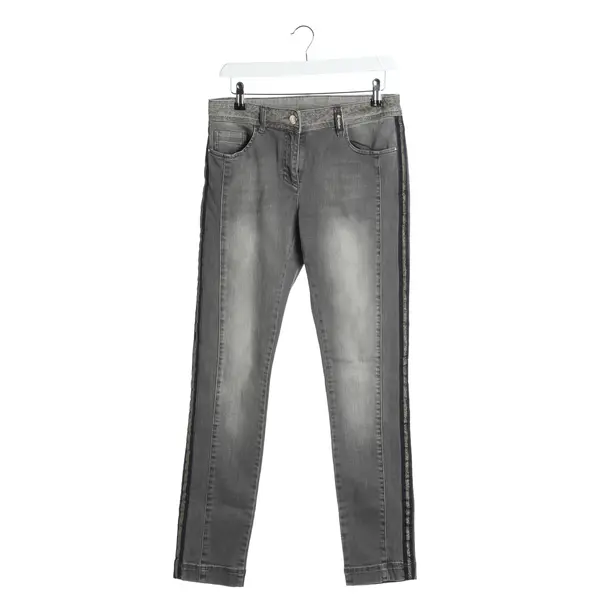Jeans Straight Fit in Grau, Baumwolle, Sportalm