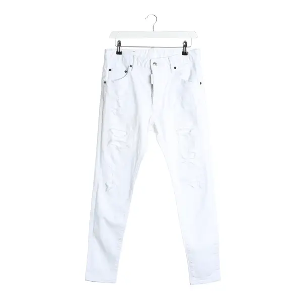 Skinny Jeans in White, Cotton, Dsquared