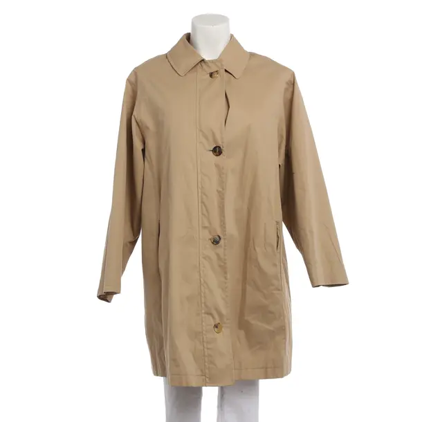 Mid-Season Coat in White, Cotton, Burberry London