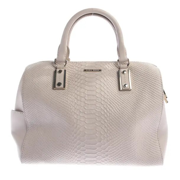 Handtasche, in Beige, Leder, Hugo Boss