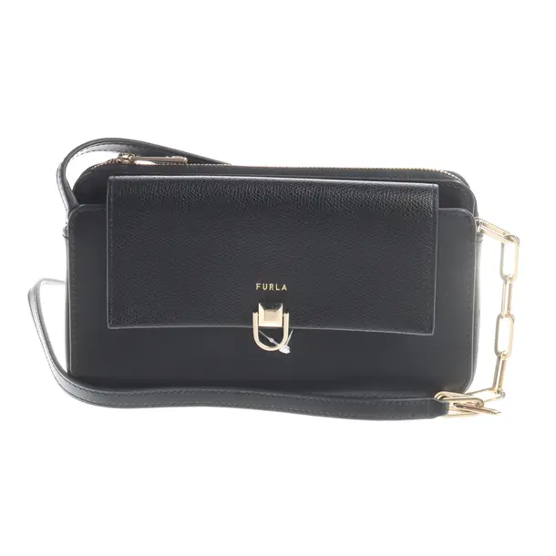 Shoulder Bag, in Black, Leather, Furla