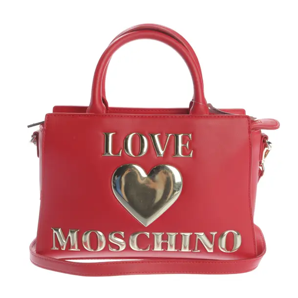 Handtasche, in Rot, Polyurethan, Love Moschino