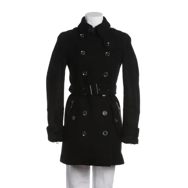 Übergangsmantel, in Schwarz, Wolle, Burberry Brit