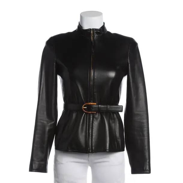 Giacca in pelle, in Nero, Pelle, Gucci