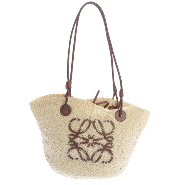 Shopper Bag, in Beige, Straw, Loewe