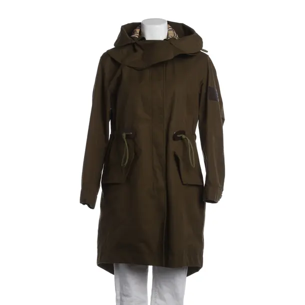 Mid-Season Coat in Green, Cotton, Burberry