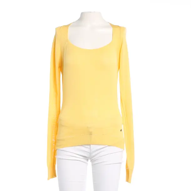 Pullover, in Pastellgelb, Baumwolle, Aigner